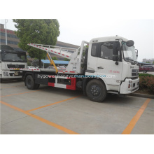 Dongfeng 4x2 flatbed road wrecker in Africa